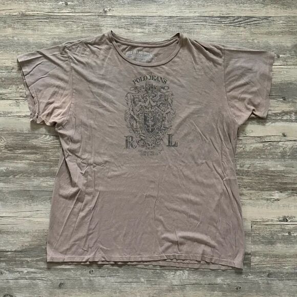 Polo Ralph Lauren Polo Jeans Company Coat Of Arms Crest T Shirt Size L RRL - Picture 1 of 5